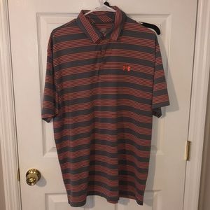 Orange and Grey XL Under Armour Polo